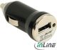InLine USB KFZ-Ladegerät, 12/24VDC zu 5V DC/1A (31502K)